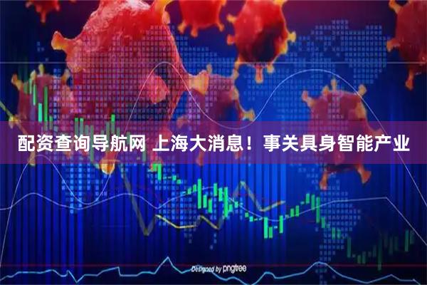 配资查询导航网 上海大消息！事关具身智能产业